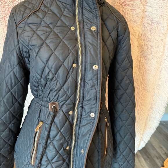 Haute Monde Black Quilted Puffer Jacket - Picture 3 of 13